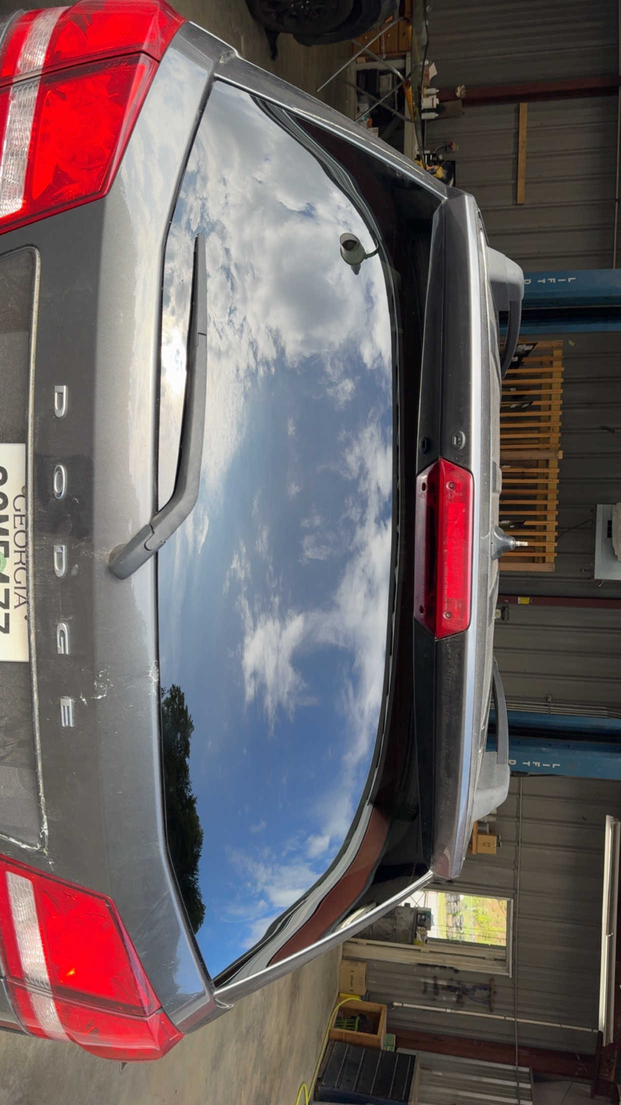 Rear glass service